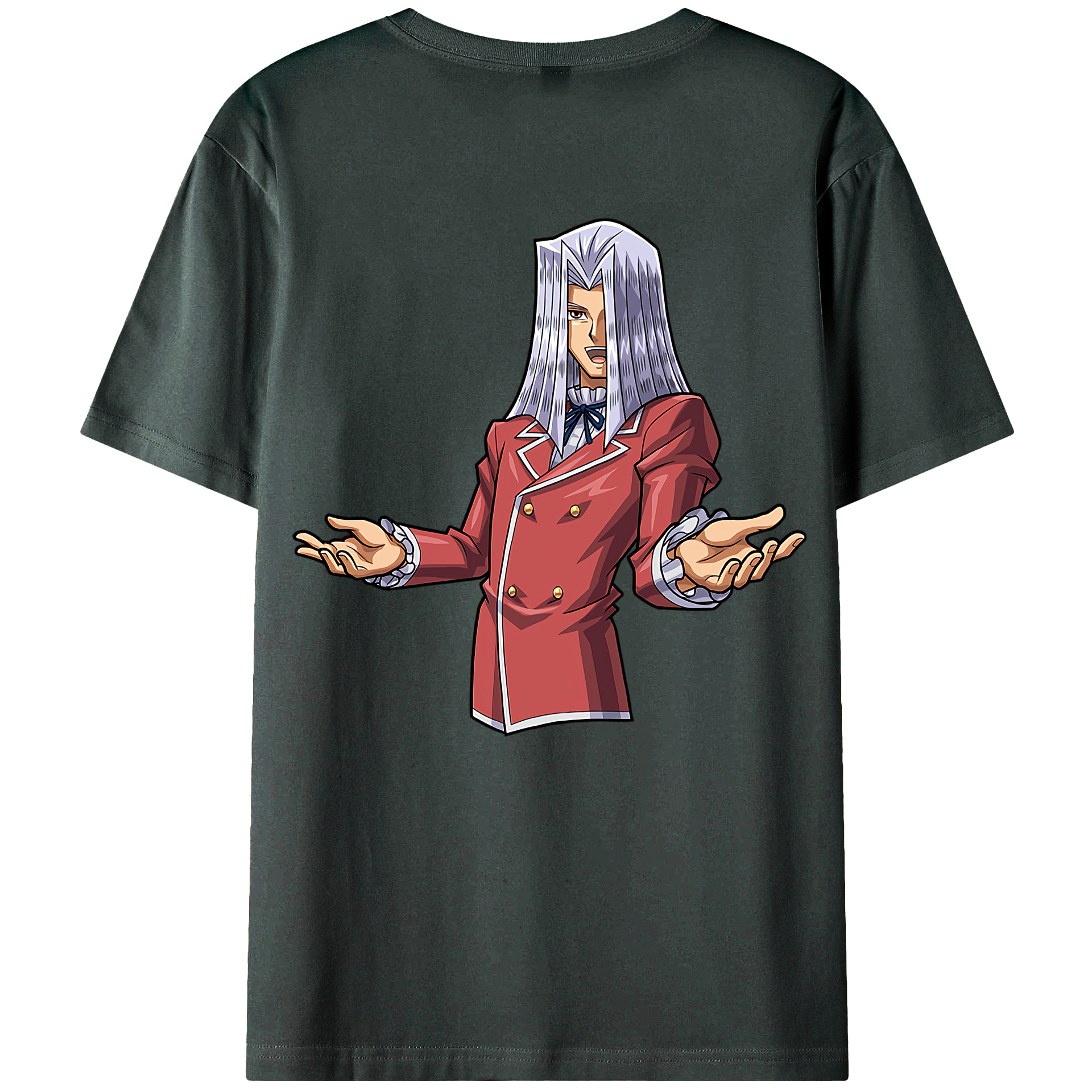 （画像用） 遊☆戯☆王 Yu-Gi-Oh! 綿100％ メンズ半袖Tシャツ（バックプリント） 通気性